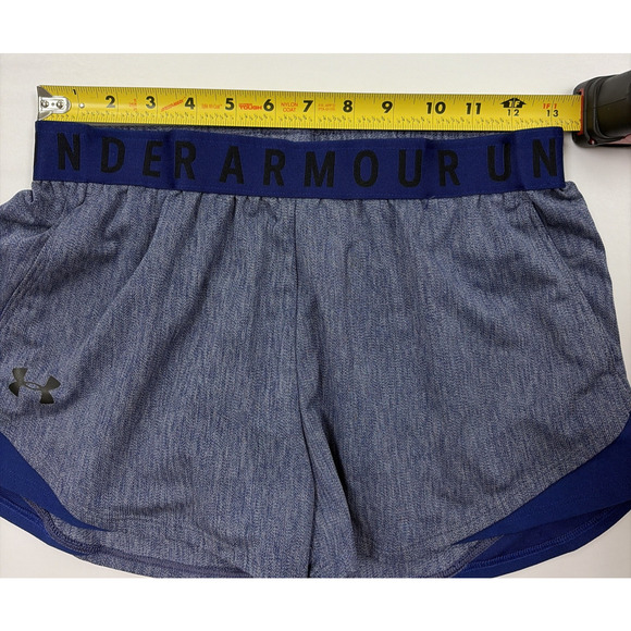 Under Armour Blue Play Up 3.0 Twist Shorts Womens Small - Picture 3 of 5